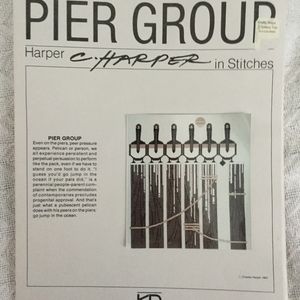Pier Group  Cross Stitch pattern  , cloth, and 6 DMC thread